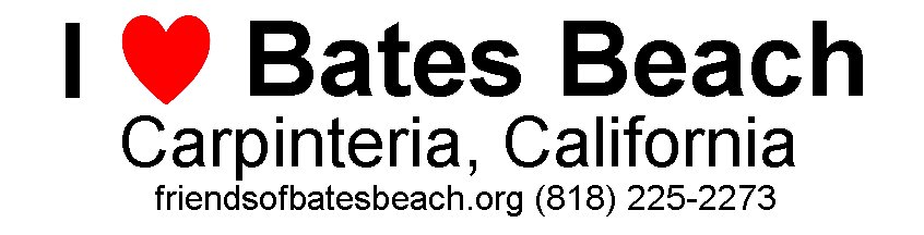 I [heart] Bates Beach, Carpinteria, CA