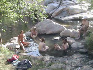 Nude Bathers at Deep Creek Hot Springs